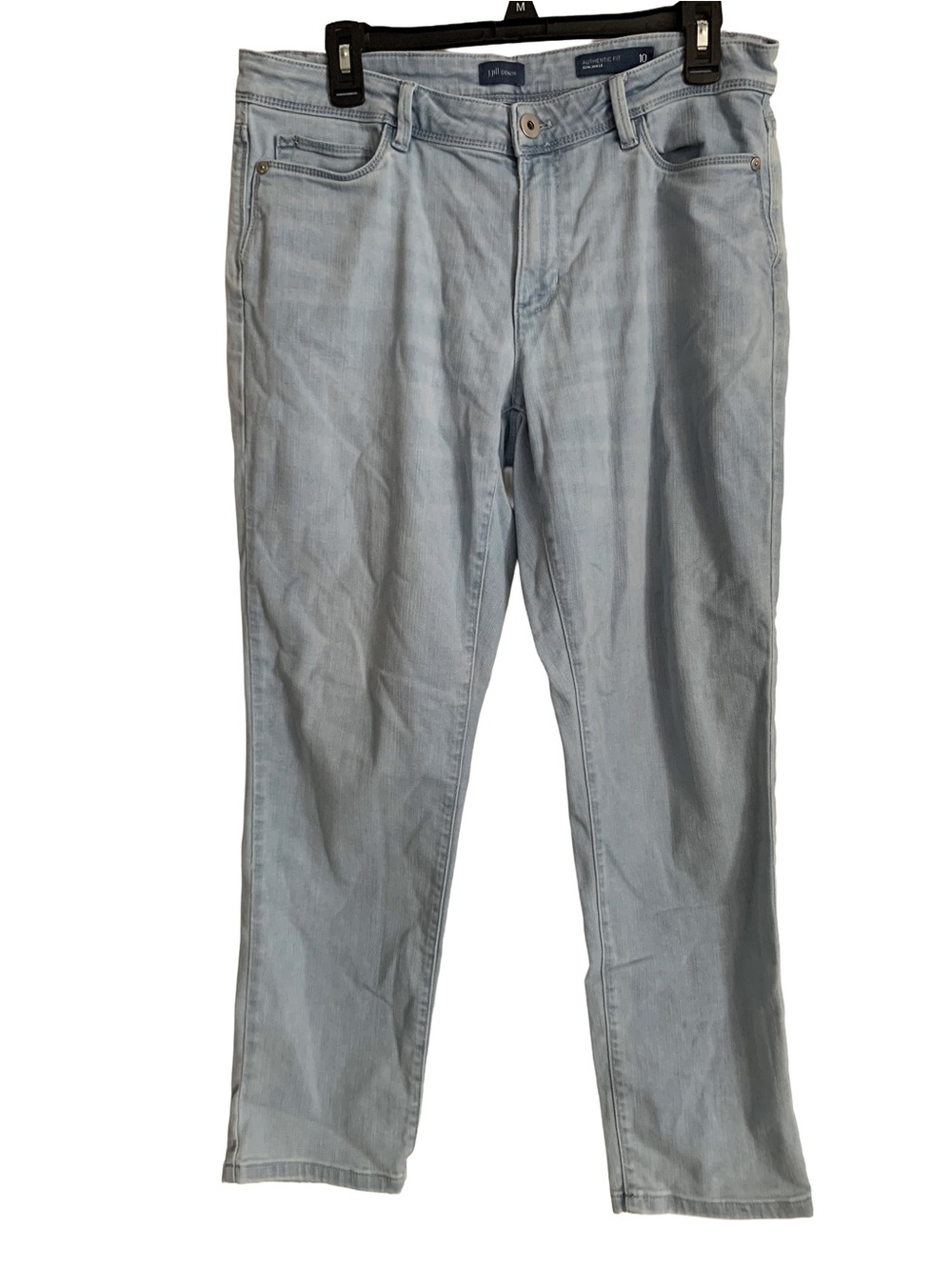 JJILL Women’s Light Blue Wash Cotton Lyocell Blend Slim Ankle Jeans